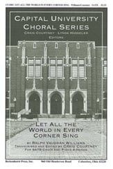 Let All the World in Every Corner Sing SATB choral sheet music cover